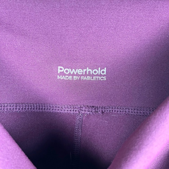 FABLETICS Dynamic High-Waisted Lattice 7/8 Leggings Burgundy Mauve Size Small - Picture 7 of 7